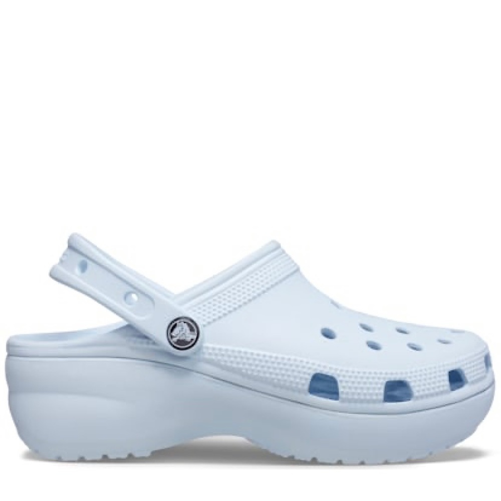 NWT Mineral Blue Crocs Women's Classic Platform Clogs | Platform Shoes Size W9